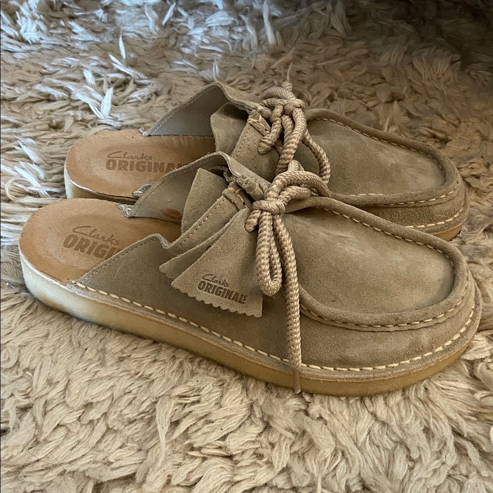 Clarks Originals Suede Wallabee mule - Picture 2 of 7